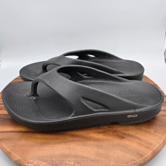 Oofos Ooriginal Sandals Mens 12 Black Slip On Recovery Thong Comfort Sport Shoes main image 6